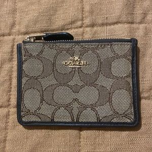 Coach Mini Skinny Id Case In Colorblock Signature Canvas